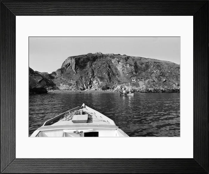 Framed Print : General scenes on Lundy Island. Lundy is the largest island in the Bristol Channel