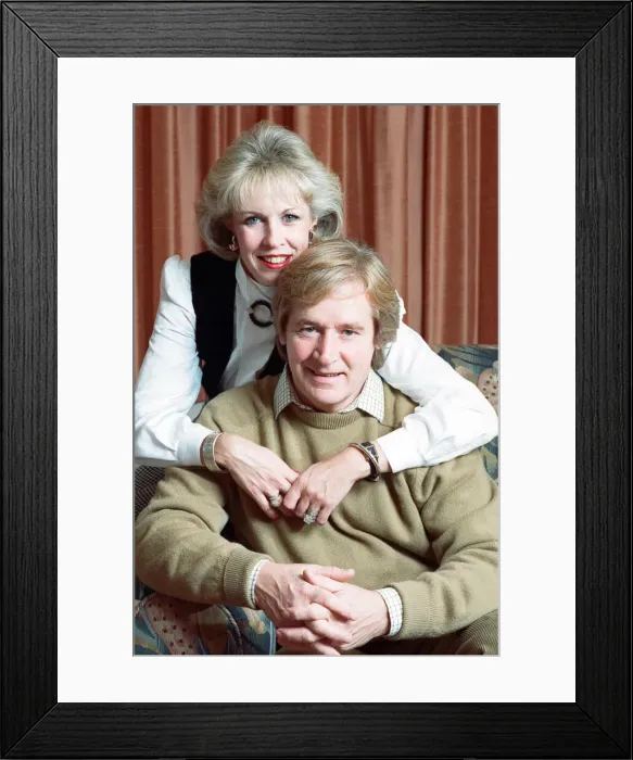 Framed Print : Actor William Roache with his wife Sarah Roache. 1st November 1989 Framed Print : Actor William Roache with his wife Sarah Roache. 1st November 1989