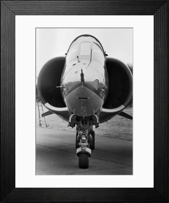 Framed Print : The Hawker Siddeley Harrier, the worlds first operational vertical take-off close Framed Print : The Hawker Siddeley Harrier, the worlds first operational vertical take-off close