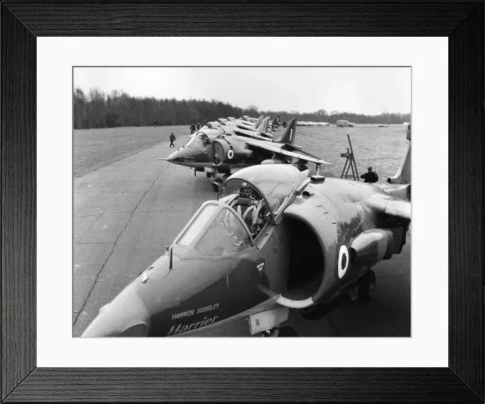 Framed Print : The Hawker Siddeley Harrier, the worlds first operational vertical take-off close Framed Print : The Hawker Siddeley Harrier, the worlds first operational vertical take-off close