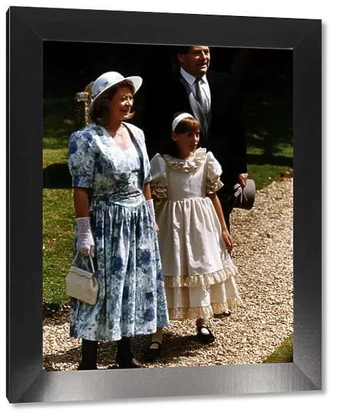 Nigel Lawson and family at wedding of Raine Spencer to de Chambrun