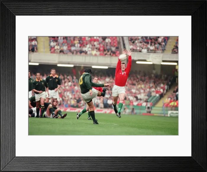Framed Print : International friendly rugby match, Wales v South Africa. Wales won the match 29 - 19 Framed Print : International friendly rugby match, Wales v South Africa. Wales won the match 29 - 19