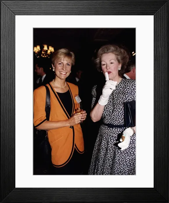 Framed Print : Jill Dando TV Presenter with Countess Raine Spencer Framed Print : Jill Dando TV Presenter with Countess Raine Spencer