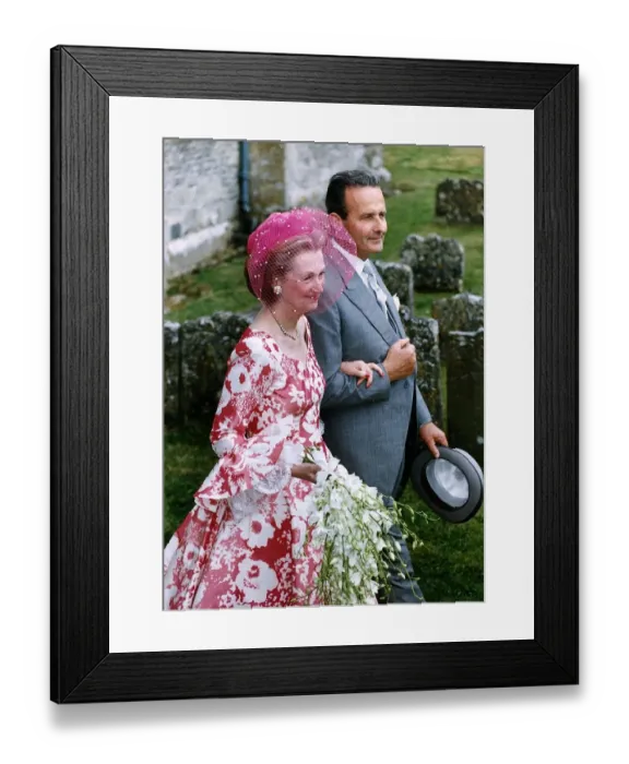 Framed Print : Jean Francois De Chambrun Count at marriage blessing to Raine Spencer step mother of Framed Print : Jean Francois De Chambrun Count at marriage blessing to Raine Spencer step mother of