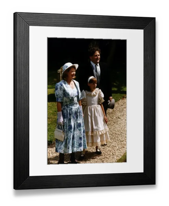 Framed Print : Nigel Lawson and family at wedding of Raine Spencer to de Chambrun Framed Print : Nigel Lawson and family at wedding of Raine Spencer to de Chambrun