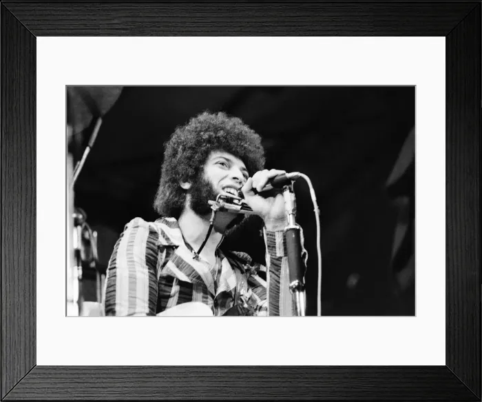 Framed Print : Ray Dorset, singer and frontman with Mungo Jerry performing at The Reading Festival Framed Print : Ray Dorset, singer and frontman with Mungo Jerry performing at The Reading Festival