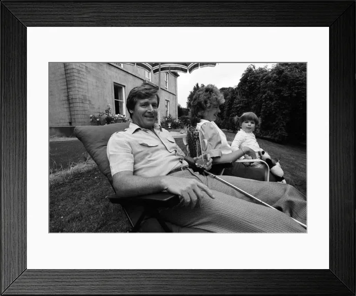 Framed Print : William Roache (Coronation Streets Ken Barlow) with his wife Sarah Framed Print : William Roache (Coronation Streets Ken Barlow) with his wife Sarah