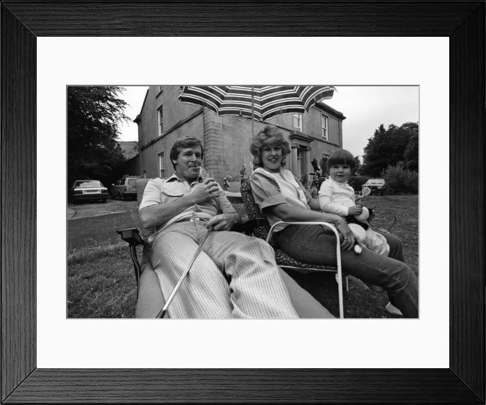Framed Print : William Roache (Coronation Streets Ken Barlow) with his wife Sarah Framed Print : William Roache (Coronation Streets Ken Barlow) with his wife Sarah