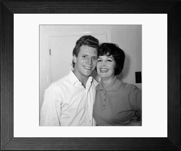 Framed Print : Actor 26-year-old Johnny Briggs has not had a haircut since he married 24 year-old Carole Framed Print : Actor 26-year-old Johnny Briggs has not had a haircut since he married 24 year-old Carole