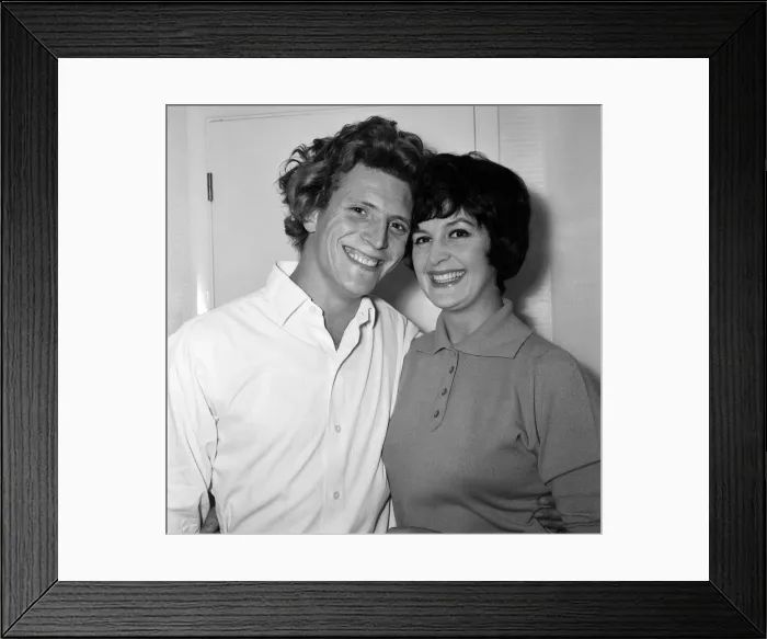 Framed Print : Actor 26-year-old Johnny Briggs has not had a haircut since he married 24-year-old Carole Framed Print : Actor 26-year-old Johnny Briggs has not had a haircut since he married 24-year-old Carole