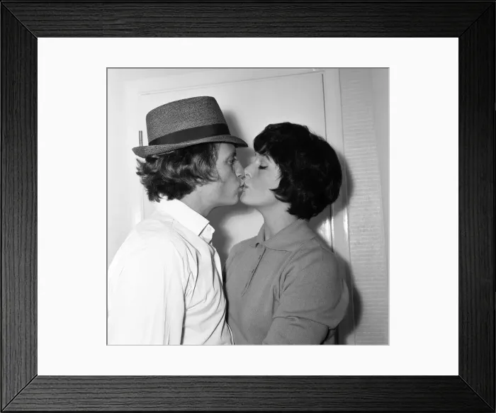 Framed Print : Actor 26-year-old Johnny Briggs has not had a haircut since he married 24 year-old Carole Framed Print : Actor 26-year-old Johnny Briggs has not had a haircut since he married 24 year-old Carole