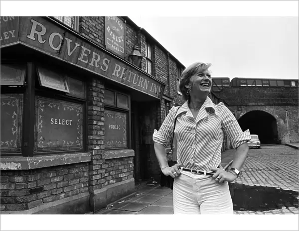 Coronation Street producer Susi Hush on the set of the soap. 14th August 1974