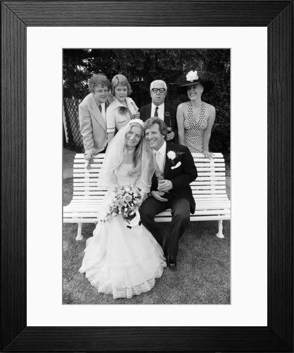 Framed Print : Johnny Briggs marries Christine Allsopp, in Stourbridge, Worcestershire Framed Print : Johnny Briggs marries Christine Allsopp, in Stourbridge, Worcestershire