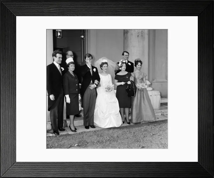 Framed Print : The wedding of William Roache and Anna Cropper at St Johns Wood Church Framed Print : The wedding of William Roache and Anna Cropper at St Johns Wood Church