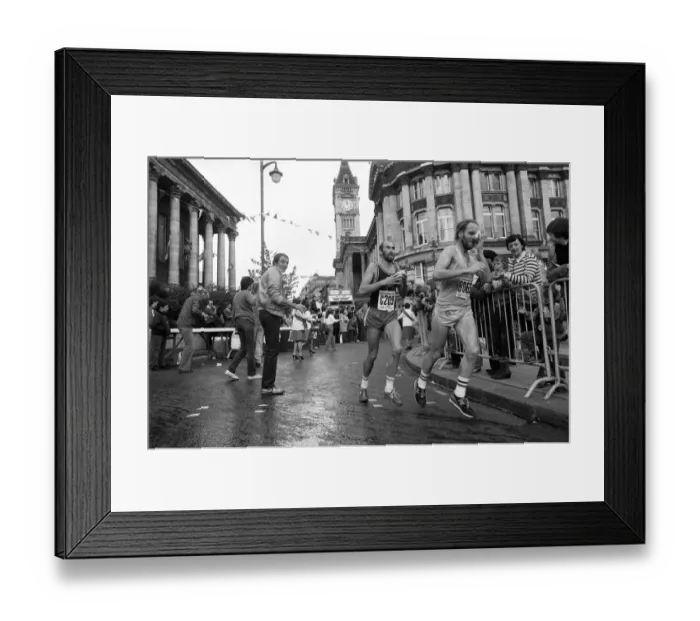Framed Print : Birmingham Marathon, West Midlands. 20th September 1981 Framed Print : Birmingham Marathon, West Midlands. 20th September 1981