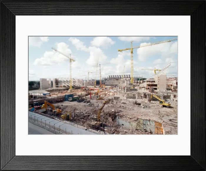 Framed Print : Millennium Stadium under construction. 10th July 1998