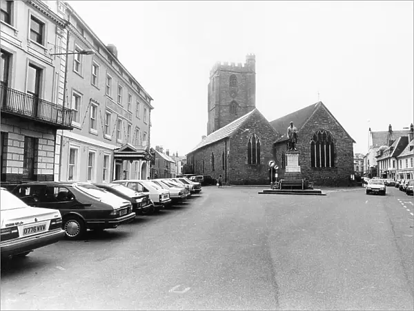 St Marys Church, Brecon, a market town and community in Powys, Mid Wales