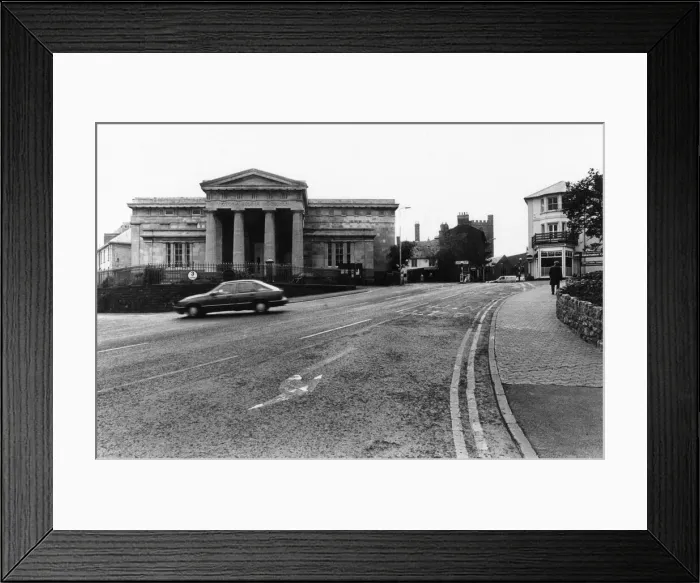 Framed Print : Brecon, a market town and community in Powys, Mid Wales, 18th May 1987 Framed Print : Brecon, a market town and community in Powys, Mid Wales, 18th May 1987