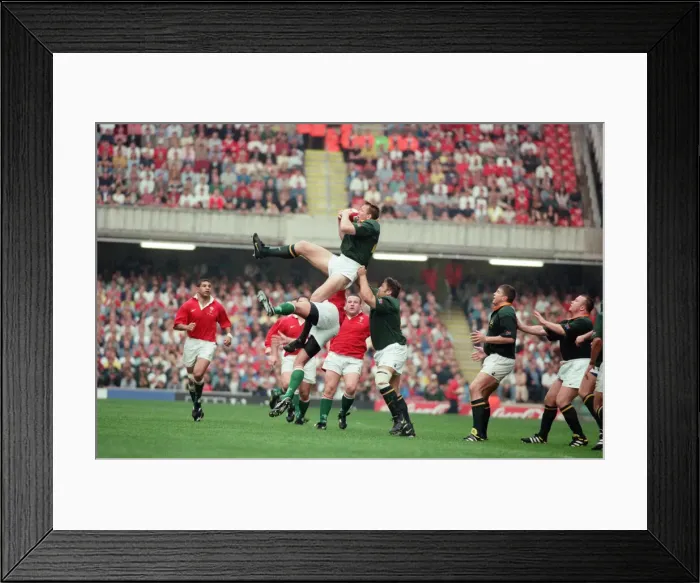 Framed Print : International friendly rugby match, Wales v South Africa. Wales won the match 29 - 19 Framed Print : International friendly rugby match, Wales v South Africa. Wales won the match 29 - 19