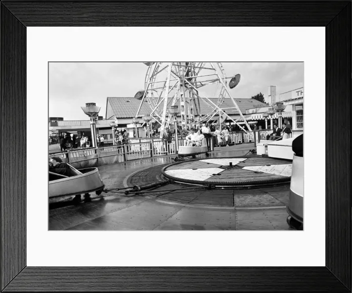 Framed Print : People enjoying the rides at Dreamland amusement park in Margate, Kent. 14th July 1966 Framed Print : People enjoying the rides at Dreamland amusement park in Margate, Kent. 14th July 1966