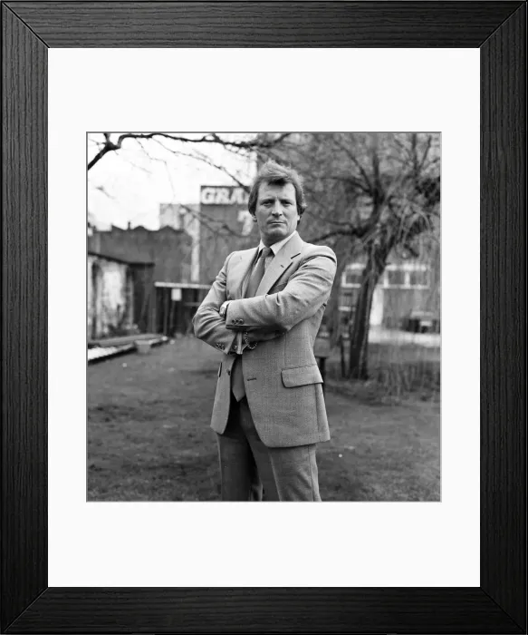 Framed Print : Coronation Street actor Johnny Briggs. 7th December 1983 Framed Print : Coronation Street actor Johnny Briggs. 7th December 1983