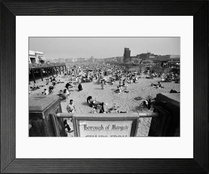 Framed Print : Bank holiday scenes at Margate, Kent. 27th August 1967