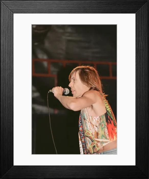 Framed Print : Iggy Pop (USA singer) performing at The Reading Rock Festival, Little Johns Farm Framed Print : Iggy Pop (USA singer) performing at The Reading Rock Festival, Little Johns Farm