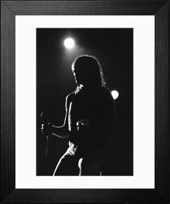 Framed Print : Iggy Pop (USA singer) performing at The Reading Rock Festival, Little Johns Farm