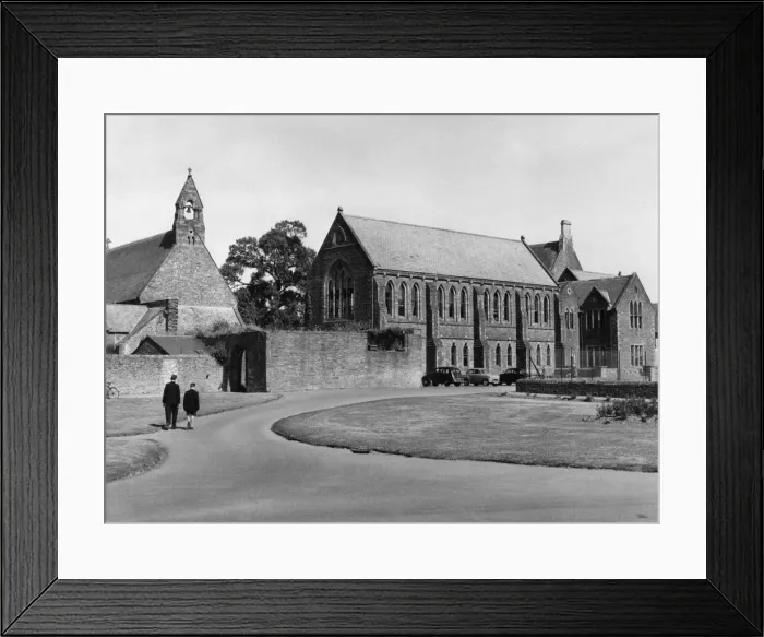 Framed Print : Christ College in Brecon, a market town and community in Powys, Mid Wales, 20th June 1957 Framed Print : Christ College in Brecon, a market town and community in Powys, Mid Wales, 20th June 1957