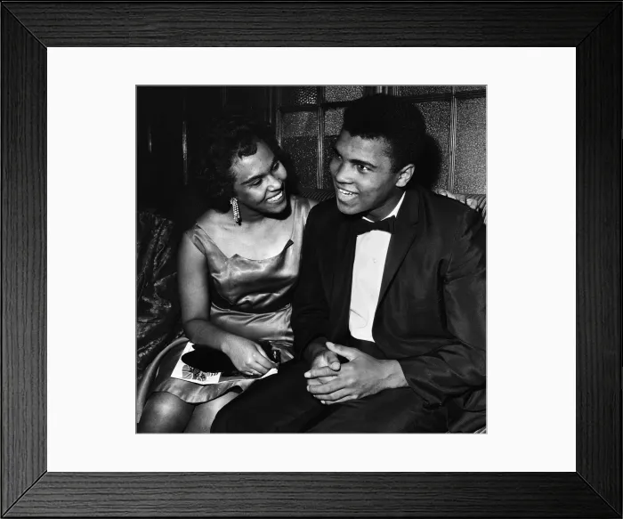 Framed Print : Cassius Clay aka (Muhammad Ali) pictured at the Piccadilly Hotel after beating Framed Print : Cassius Clay aka (Muhammad Ali) pictured at the Piccadilly Hotel after beating