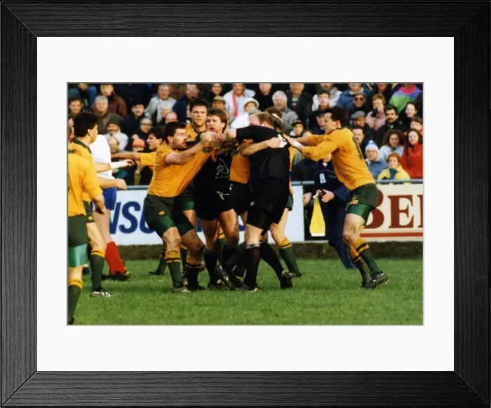 Framed Print : Neath 8-16 Australia, 1992 Australia rugby union tour of Europe