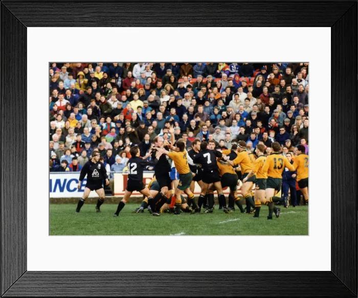 Framed Print : Neath 8-16 Australia, 1992 Australia rugby union tour of Europe