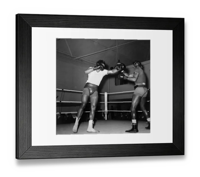 Framed Print : American boxer Cassius Clay Aka (Muhammad Ali) training for his non title bout against Framed Print : American boxer Cassius Clay Aka (Muhammad Ali) training for his non title bout against