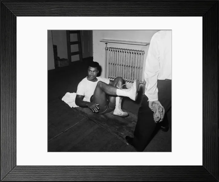 Framed Print : American boxer Cassius Clay Aka (Muhammad Ali) training for his non title bout against Framed Print : American boxer Cassius Clay Aka (Muhammad Ali) training for his non title bout against