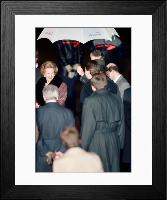 Framed Print : Margaret Thatcher meeting Mikhail Gorbachev, General Secretary of the Central Committee