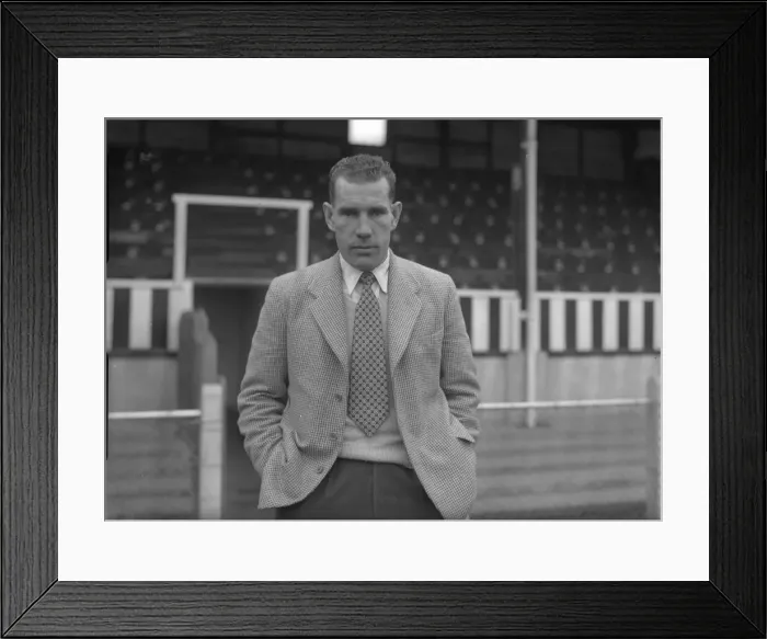 Framed Print : Torquay United manager Eric Webber, pictured in front of the old grandstand in October