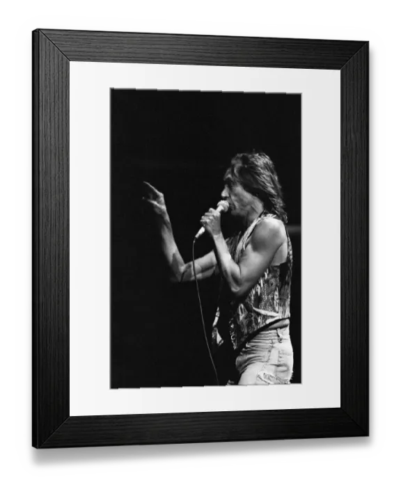 Framed Print : Iggy Pop (USA singer) performing at The Reading Rock Festival, Little Johns Farm