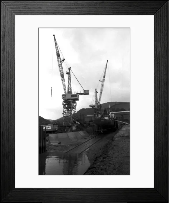 Framed Print : Philip and Son boatyard at Noss on the River Dart in June 1972 Framed Print : Philip and Son boatyard at Noss on the River Dart in June 1972