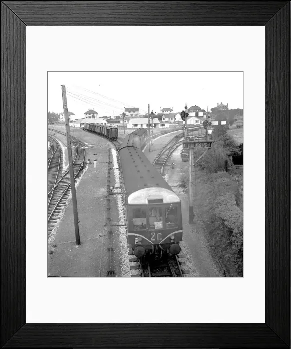 Framed Print : Last train fron Churston Station May 1963 Framed Print : Last train fron Churston Station May 1963