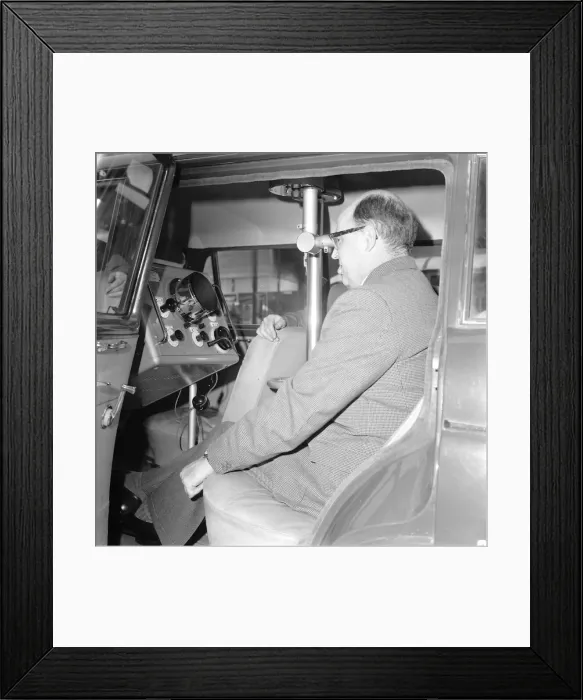 Framed Print : TV detector van in Torquay January 1964 Framed Print : TV detector van in Torquay January 1964