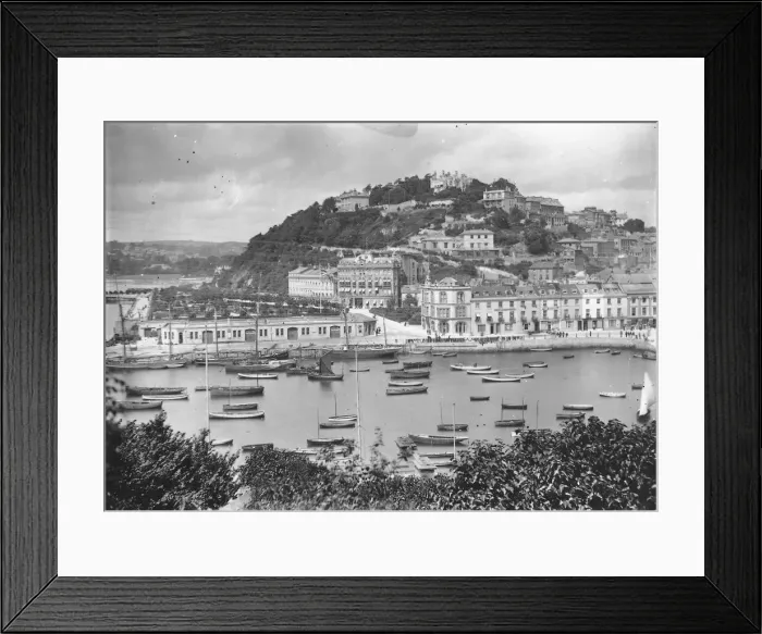 Framed Print : Torquay Harbour Circa 1900 Framed Print : Torquay Harbour Circa 1900