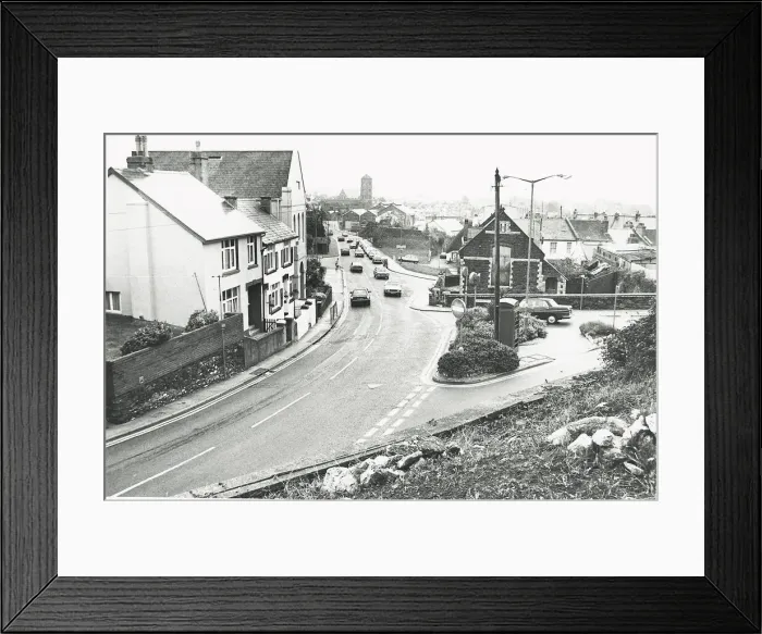 Framed Print : Cecil Road, Paignton in 1986 Framed Print : Cecil Road, Paignton in 1986