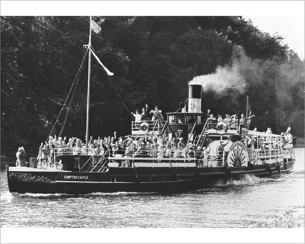 The Dart paddle steamer Compton Castle. 1980s