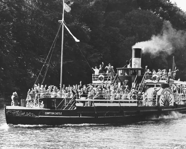 The Dart paddle steamer Compton Castle. 1980s