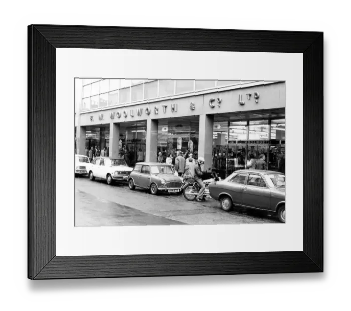 Framed Print : Woolworth in Union Street, Torquay in the late 1970s Framed Print : Woolworth in Union Street, Torquay in the late 1970s
