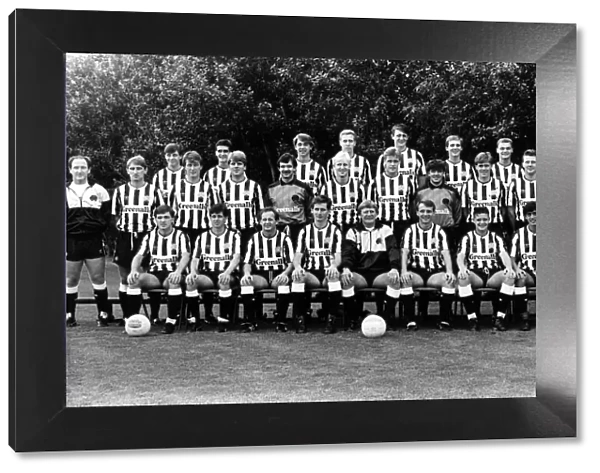 Newcastle United team pictured at Benwell today. Back row (left to right) Tony Nesbit