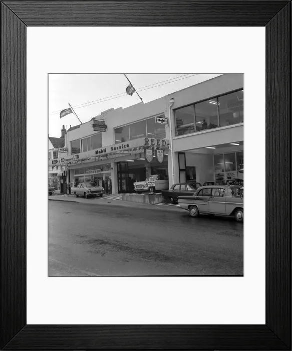 Framed Print : Reed Garage Preston, Paignton October 1963 Framed Print : Reed Garage Preston, Paignton October 1963