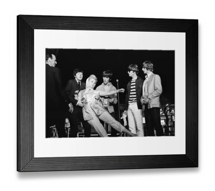 Framed Print : Zsa Zsa Gabor meets The Beatles. Picture taken at The London Palladium Framed Print : Zsa Zsa Gabor meets The Beatles. Picture taken at The London Palladium