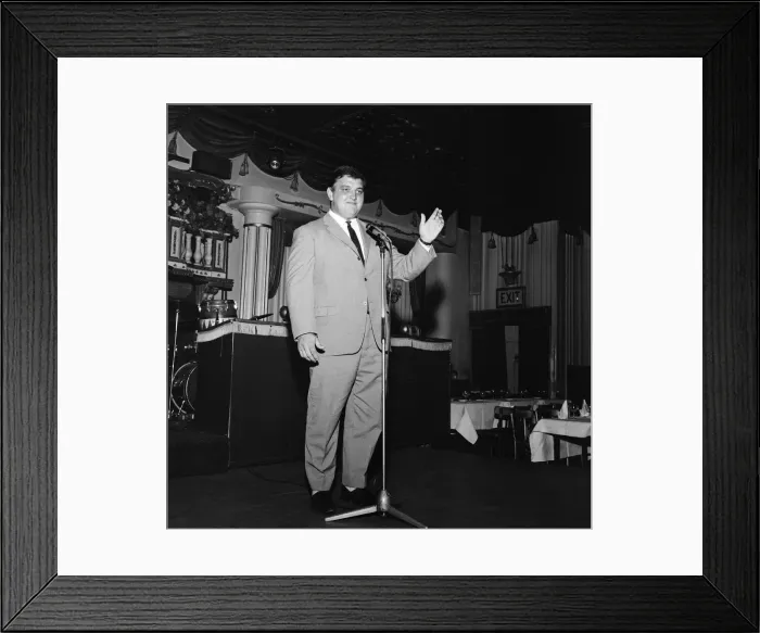 Framed Print : Cricketer Colin Milburn singing at the Astor Club, Mayfair. 30th April 1967 Framed Print : Cricketer Colin Milburn singing at the Astor Club, Mayfair. 30th April 1967