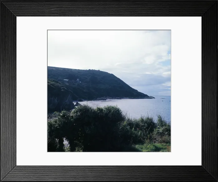 Framed Print : Talland Bay between Looe and Polperro, Cornwall. 1973